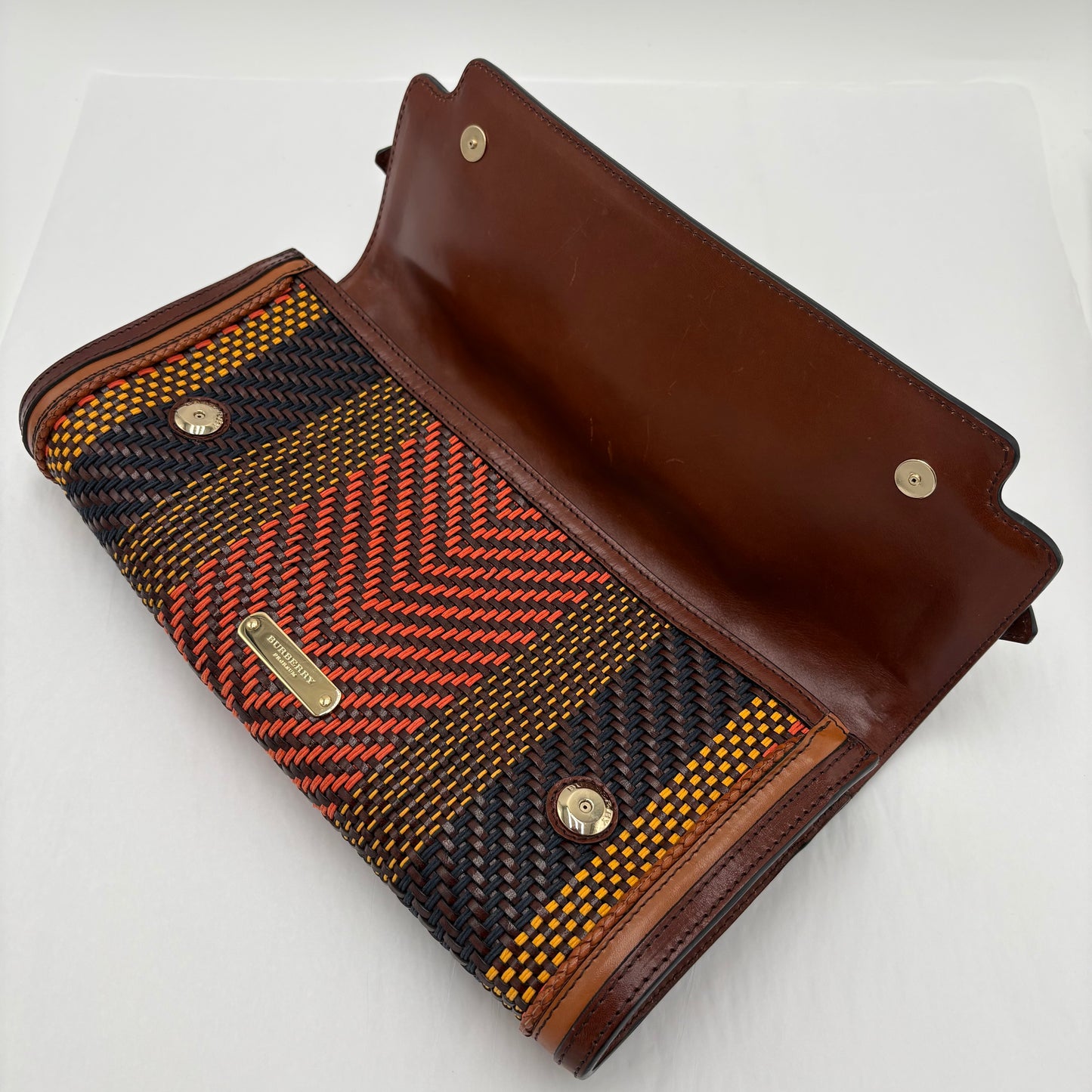 Burberry Prorsum Woven Margot Clutch