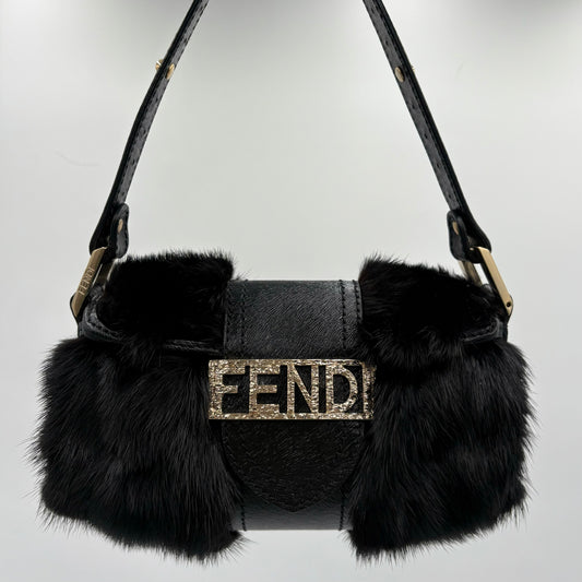 Vintage Fendi Fur Mini Baguette