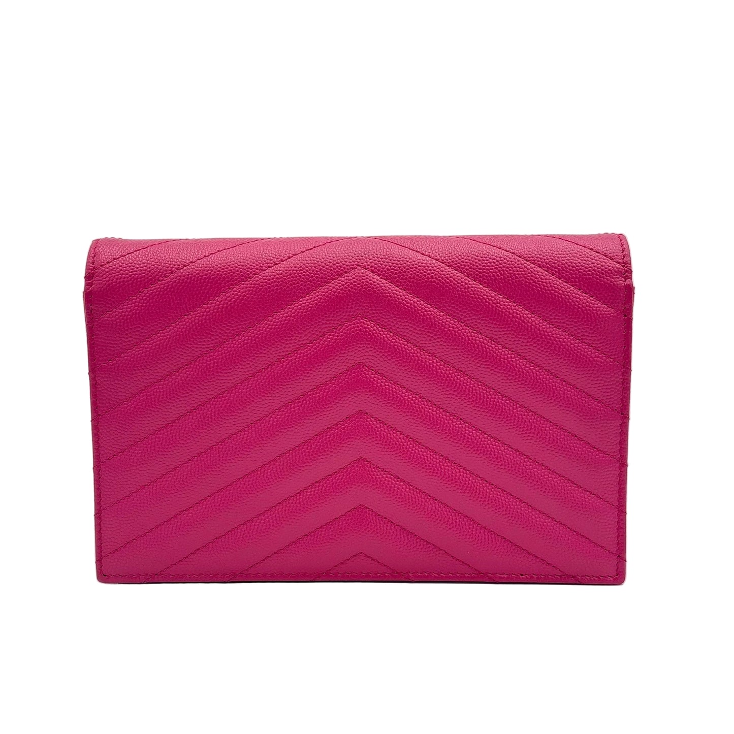 Saint Laurent YSL Cassandre Envelope Chain Wallet