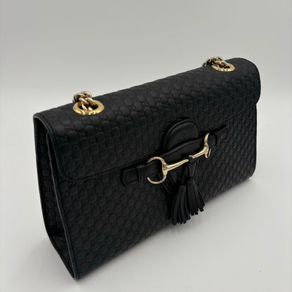 Gucci Guccissima Emily Leather Shoulder Bag