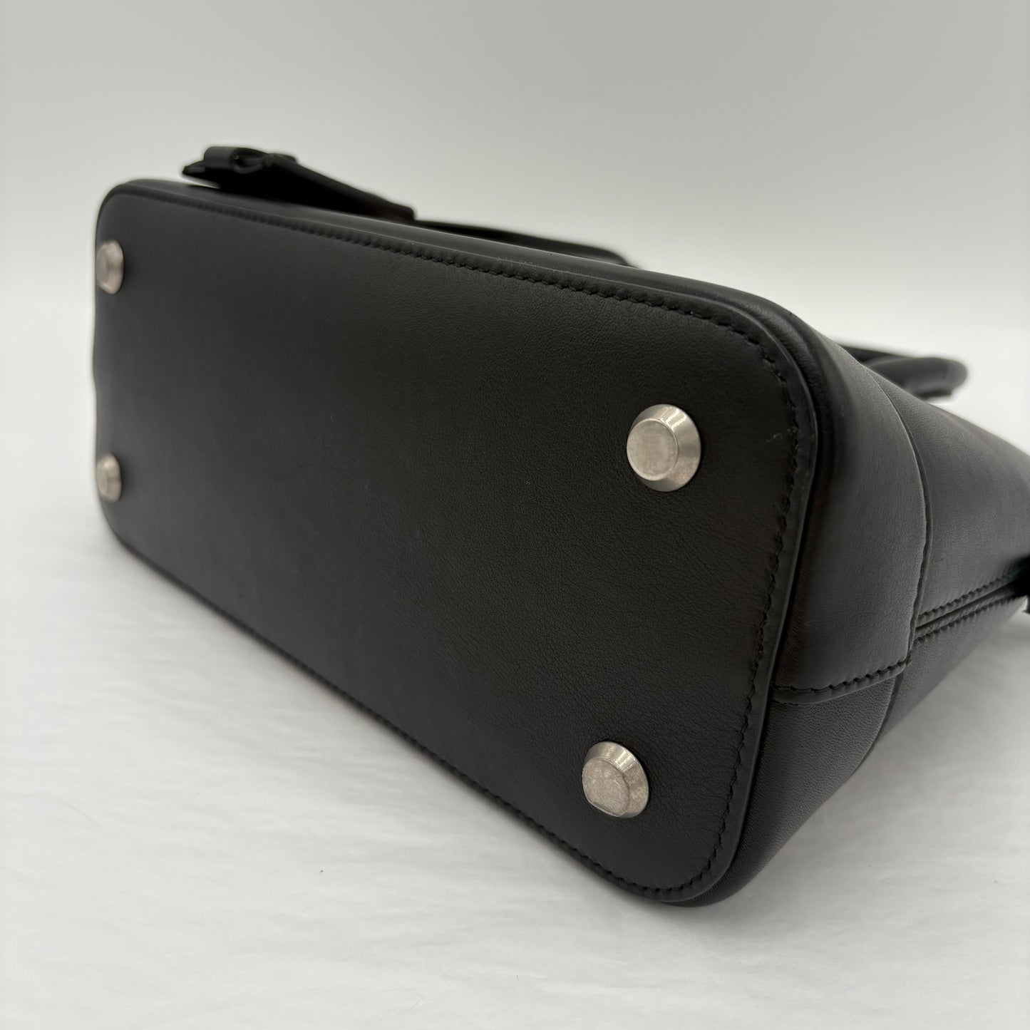 Balenciaga Calfskin Leather Ville Satchel Bag