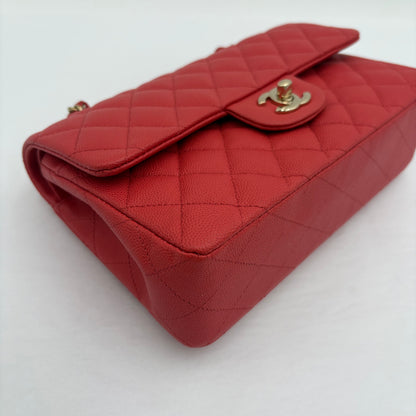In Box Chipped Chanel Quilted Caviar Classic Double Flap