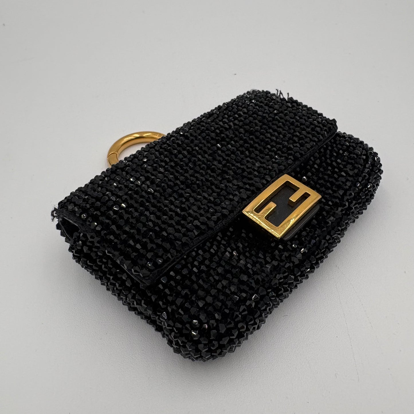 Fendi Nano Beaded Baguette Charm/Mini Bag