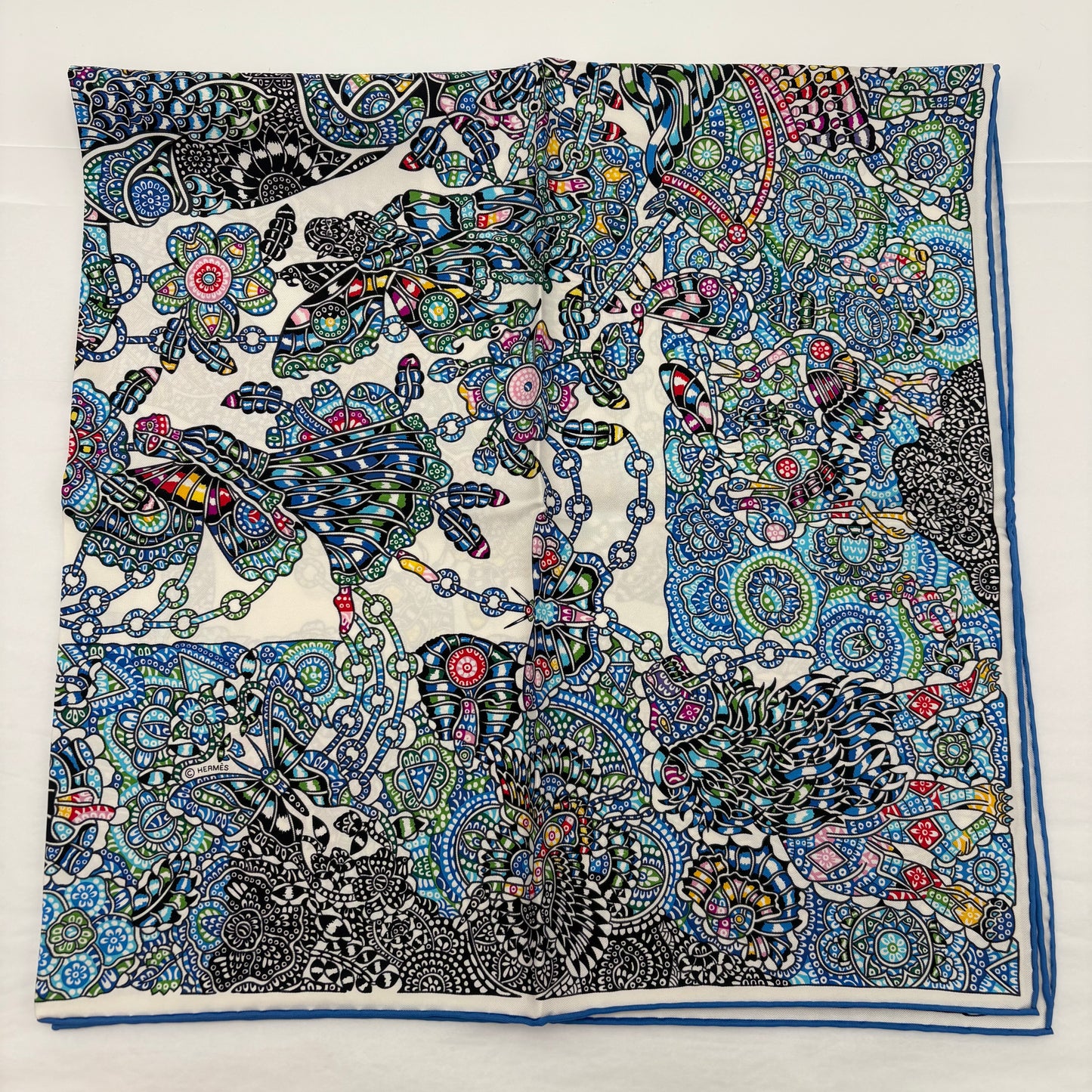 Hermes La Legende De la Foret 90 Silk Scarf