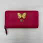 Gucci Butterfly Continental Wallet Fuchsia