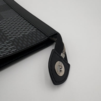 Chipped Louis Vuitton 3D Pochette Voyage Clutch Bag