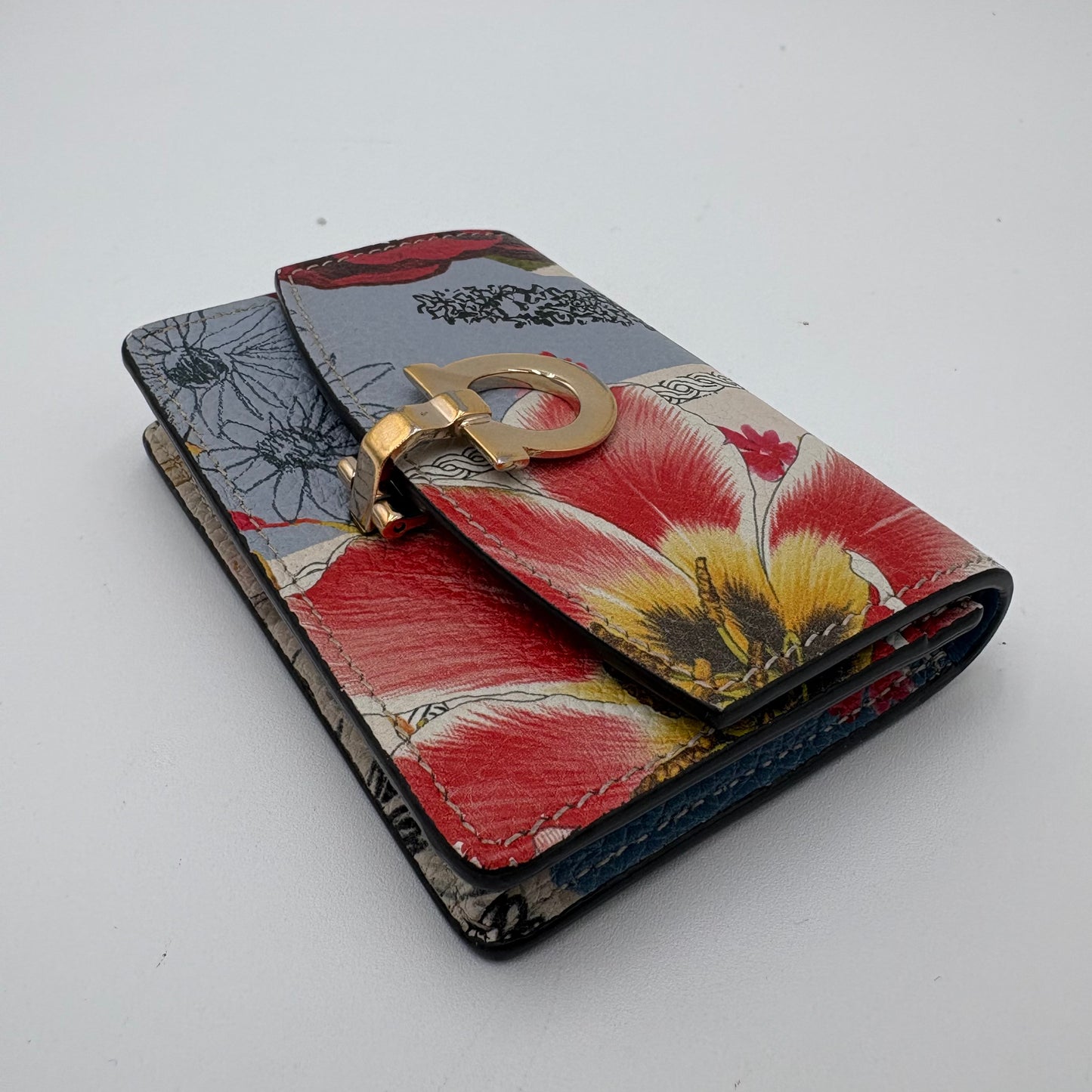 Ferragamo Gancini Key and Card Case