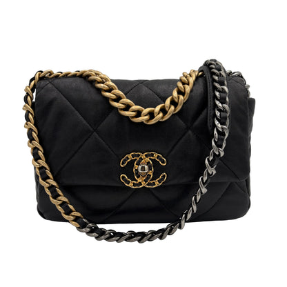 NMIB CHANEL 19 Quilted Lambskin Multicolor Hardware