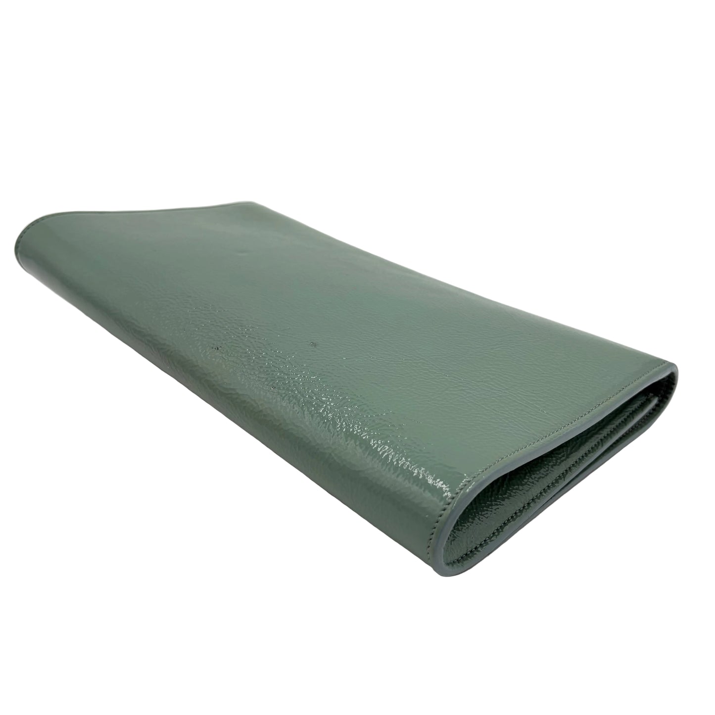 Saint Laurent Belle De Jour Large Clutch Grey Teal