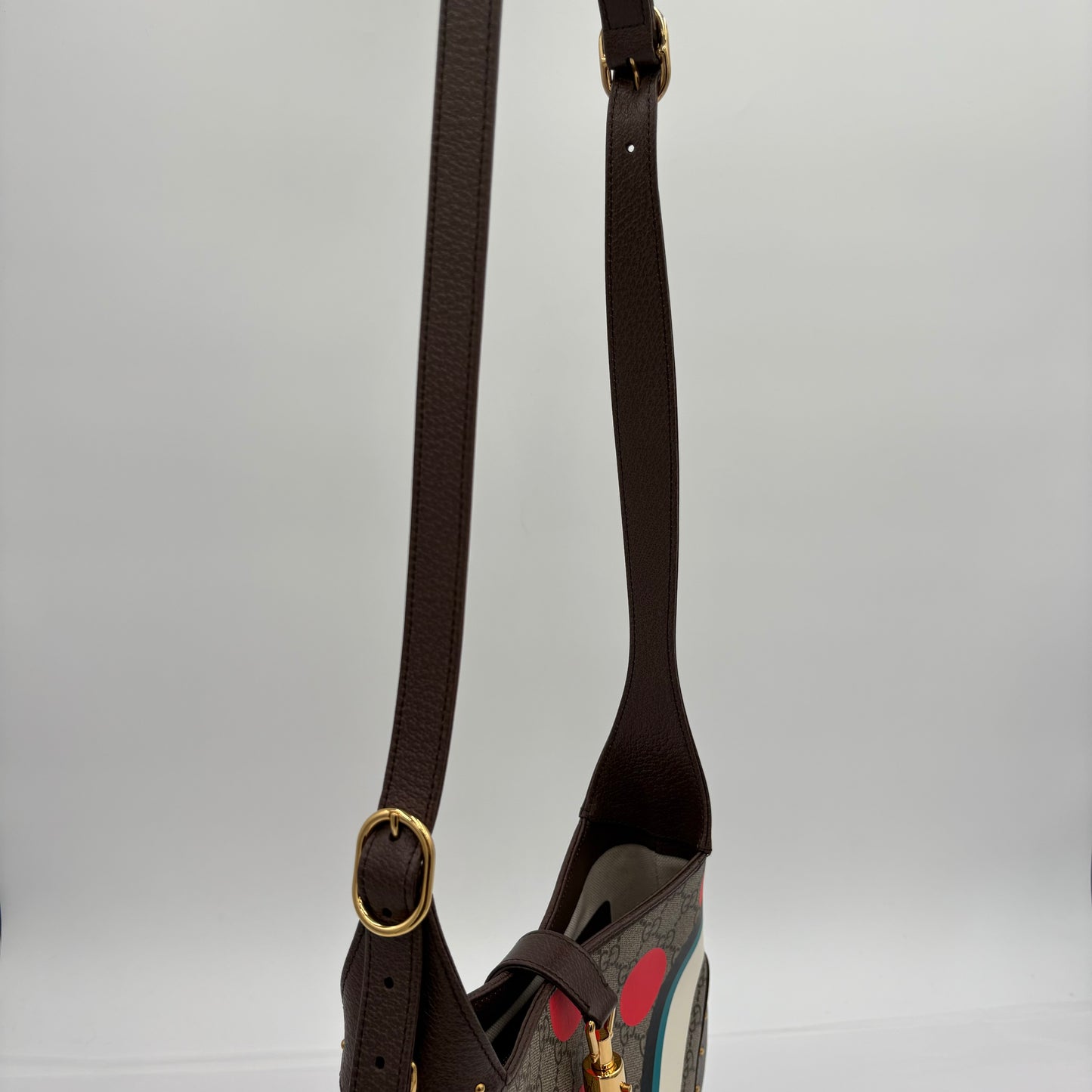 Gucci Jackie 1961 Studded Gg Polka Dot Hobo Bag