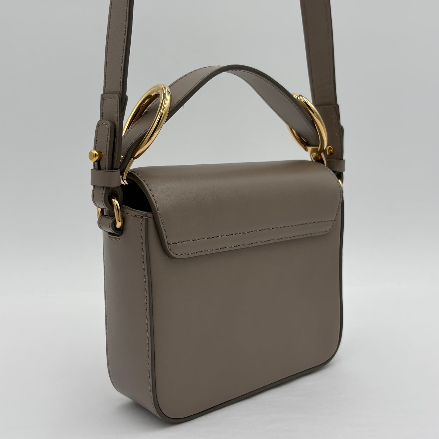 Chloe Calfskin/Suede Mini C Bag
