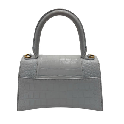 Balenciaga Crocodile Hourglass-Whiter : Small