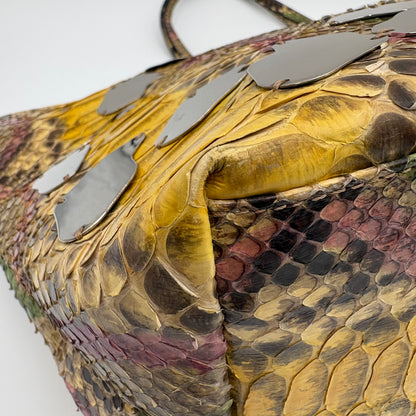 Fendi Python Embellished Tote