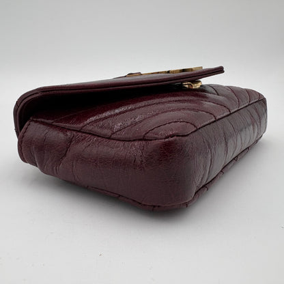 Saint Laurent Mini College Chain Bag - Plum