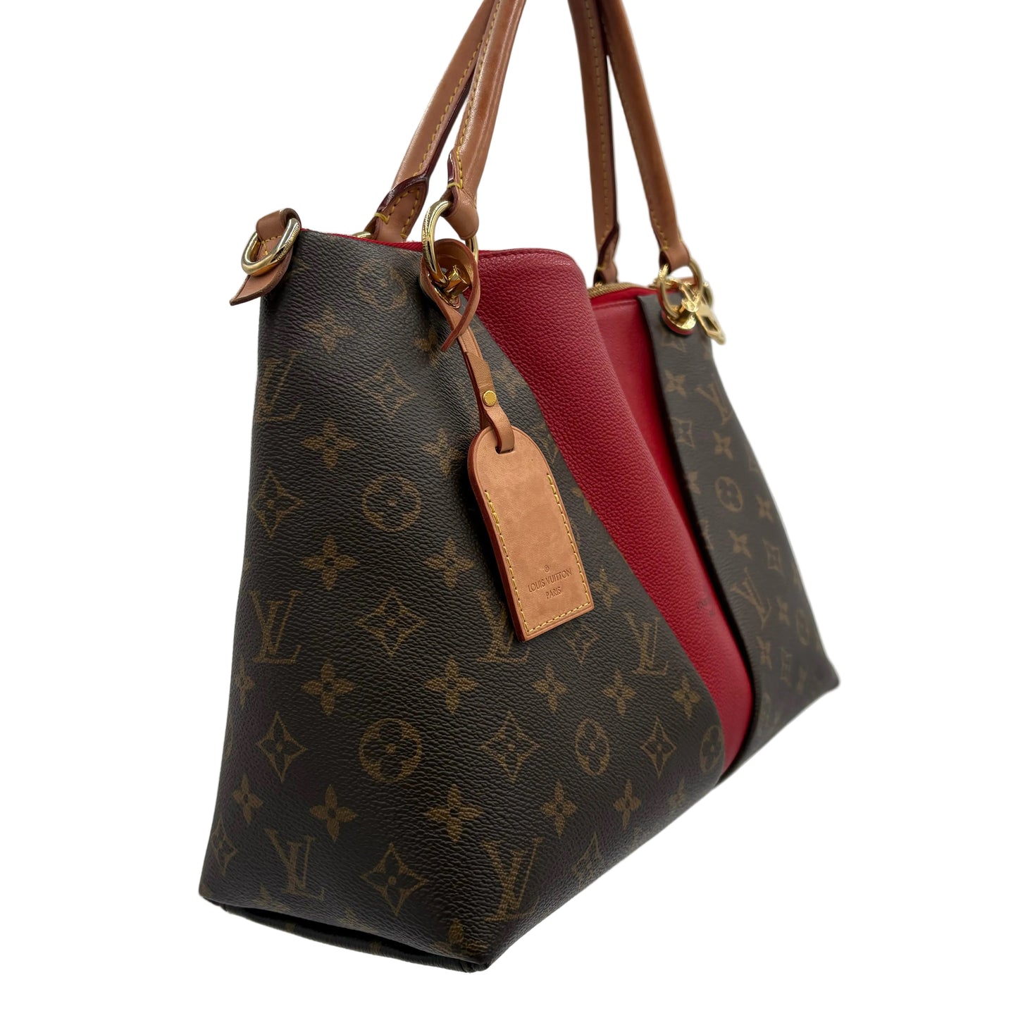 2020 Louis Vuitton V Tote Monogram/Leather 2 Way Tote