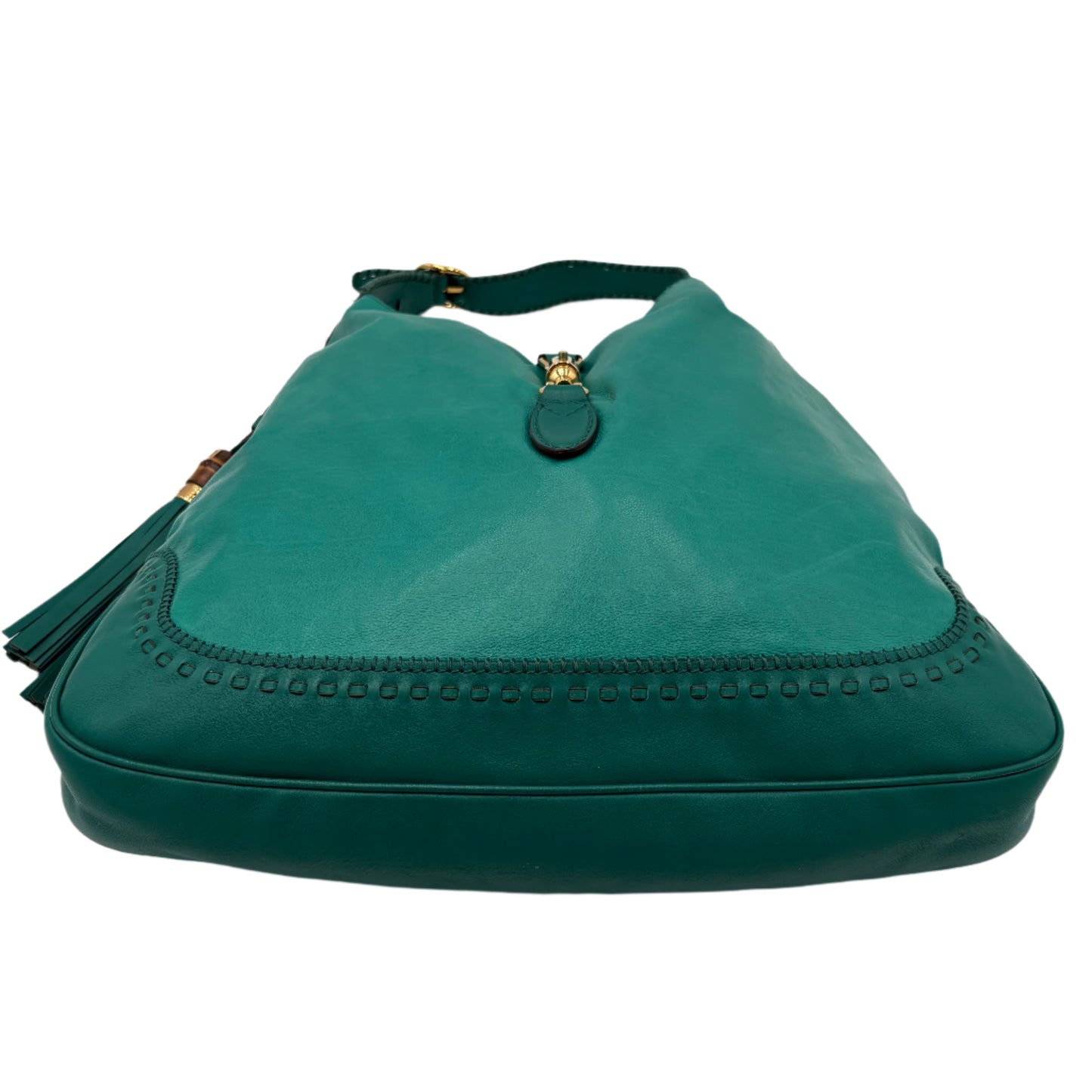 Gucci Jackie Tassel Hobo Bag Teal