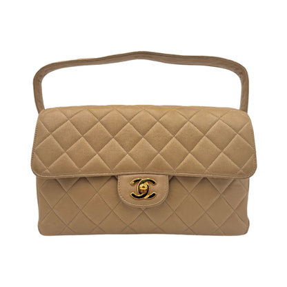 Chanel Double Sided Flap Bag-Beige : Medium