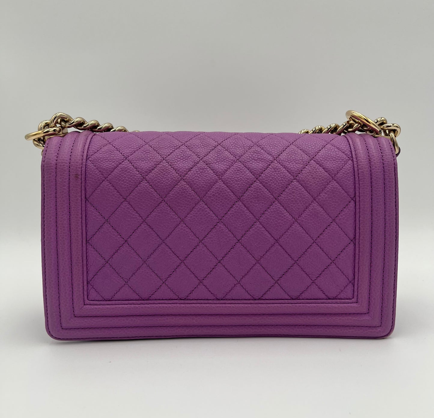 Chanel Caviar Boy Bag-Lavender : Old Medium