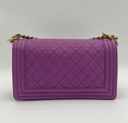 Chanel Caviar Boy Bag-Lavender : Old Medium