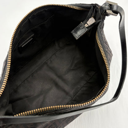 Fendi Zucchino Zipper Shoulder Bag