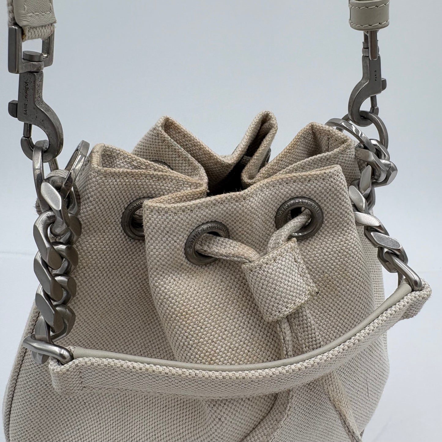 2022 Saint Laurent Canvas Mini Bucket