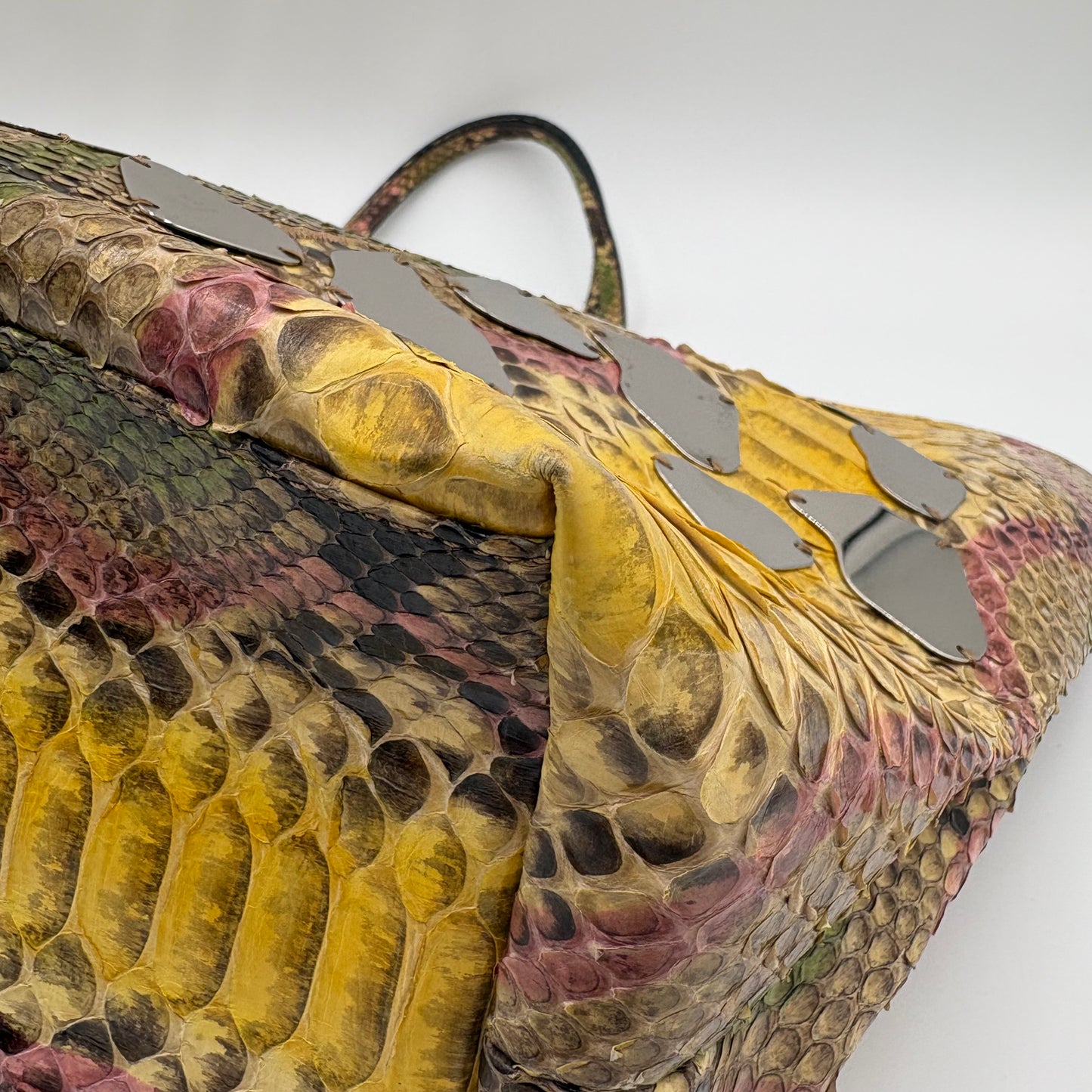Fendi Python Embellished Tote