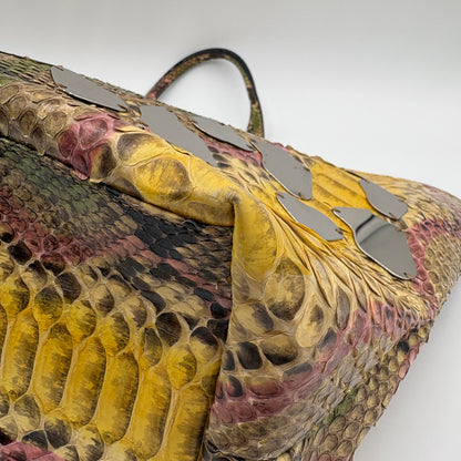 Fendi Python Embellished Tote