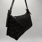 Fendi Zucchino Zipper Shoulder Bag