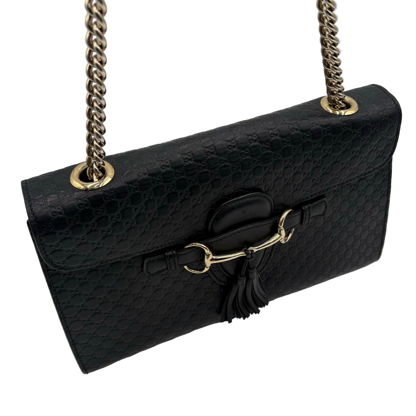 Gucci Guccissima Emily Leather Shoulder Bag