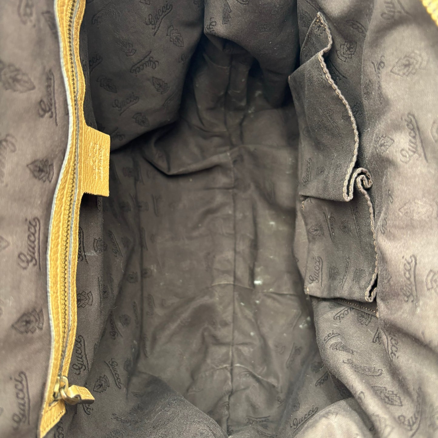 Gucci Jungle Pebbled Hobo Bag