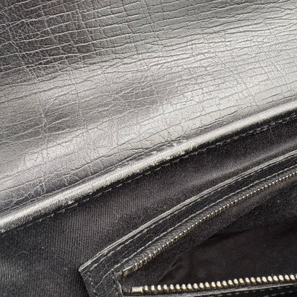 Gucci GG Bamboo Leather/Canvas Bullet Bag