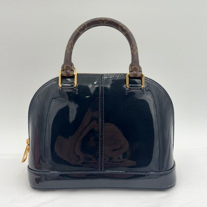 2017 Louis Vuitton Alma BB Navy Vernis/Monogram