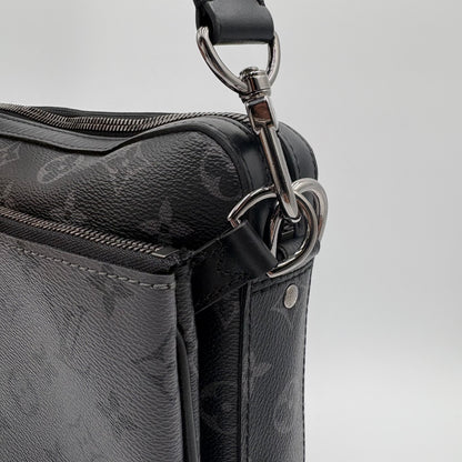 Chipped Louis Vuitton Eclipse Trio Messenger Bag