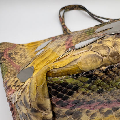 Fendi Python Embellished Tote