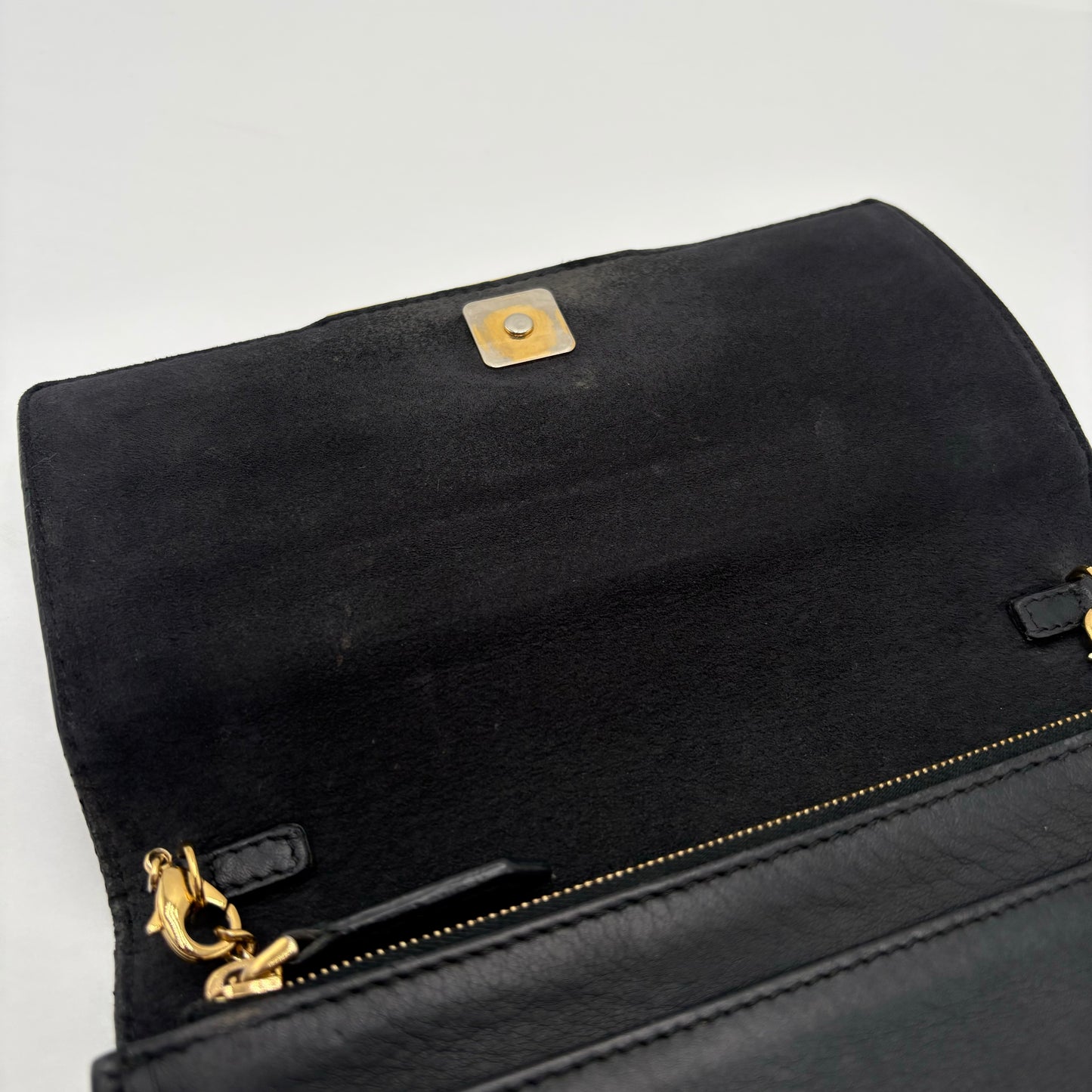 Fendi Vitello Flamingo Tube Wallet On Chain