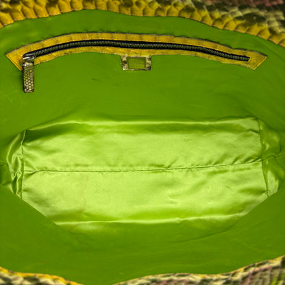 Fendi Python Embellished Tote