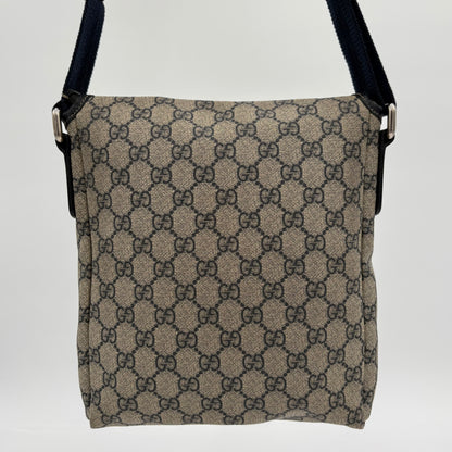 Vintage Gucci Flap Messenger Canvas/Navy Blue