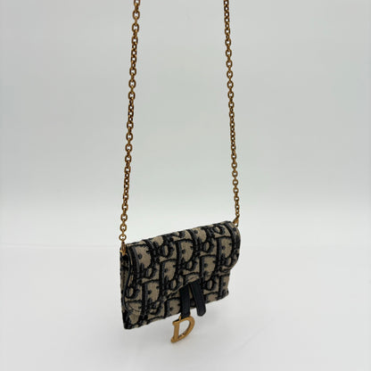 Christian Dior Nano Saddle Chain Pouch
