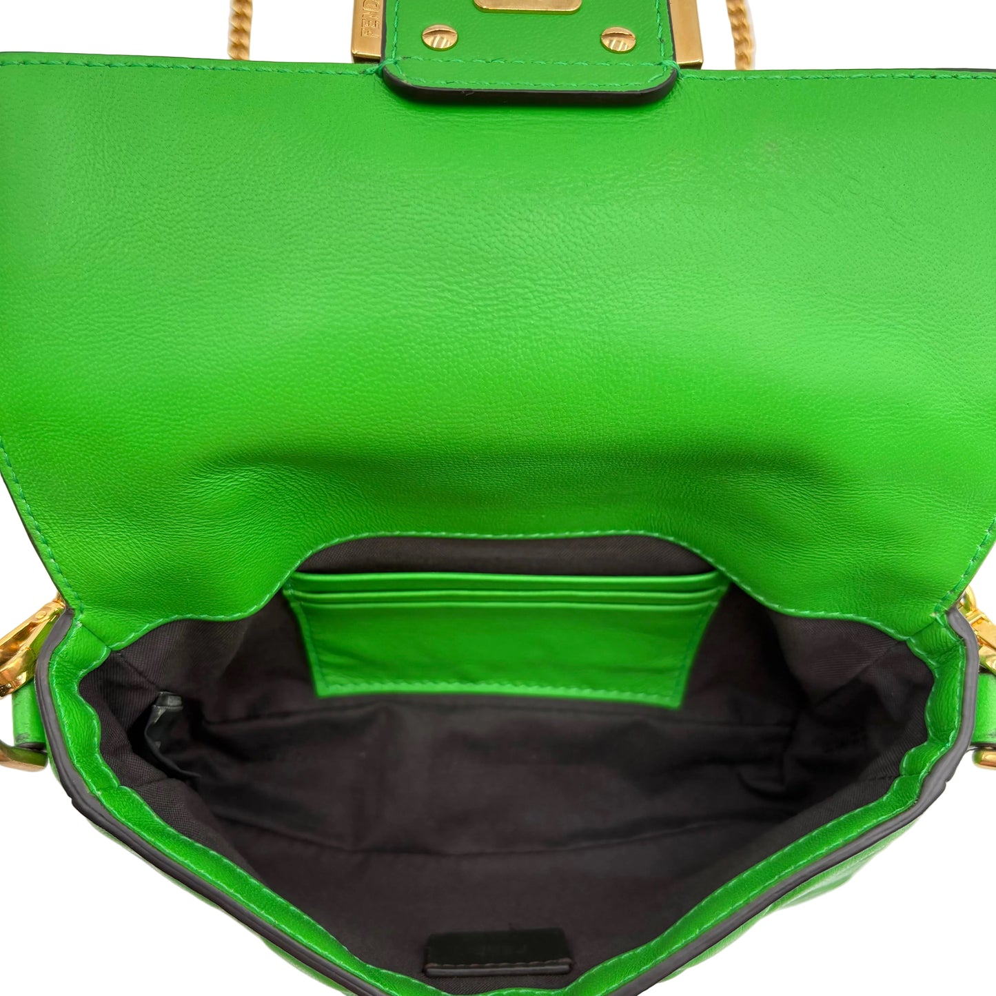 Fendi Mini Baguette 1974 Embossed FF 3 Way Bag