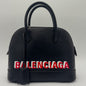 Balenciaga Calfskin Leather Ville Satchel Bag