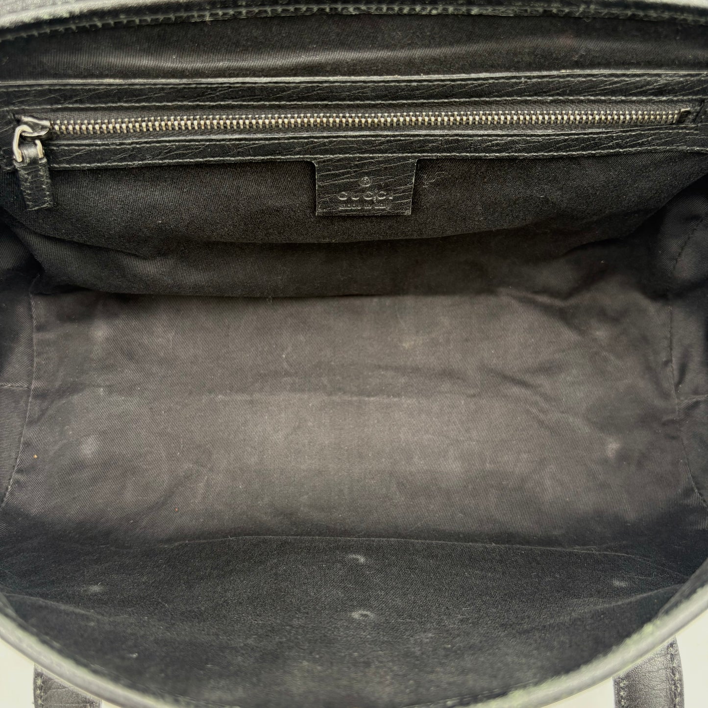 Gucci GG Bamboo Leather/Canvas Bullet Bag