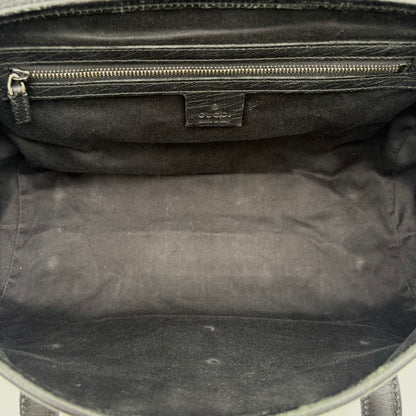 Gucci GG Bamboo Leather/Canvas Bullet Bag