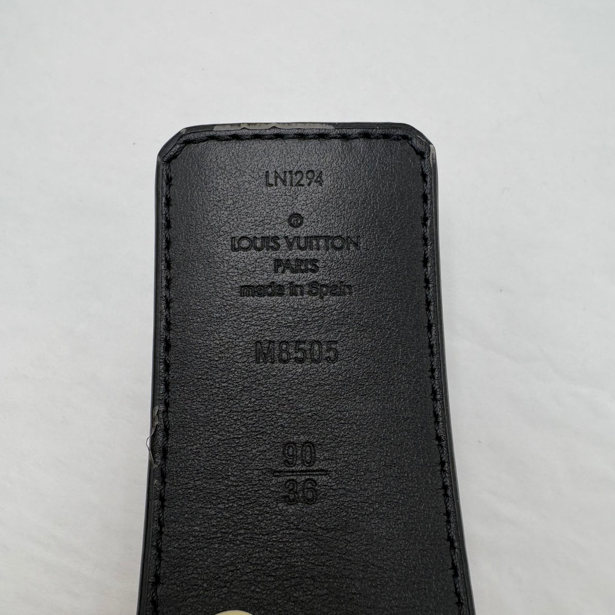 Louis Vuitton Initiales Matte Black Belt