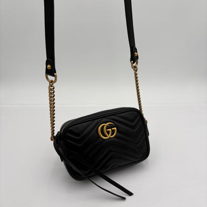 Gucci Mini GG Marmont Chain Shoulder Bag