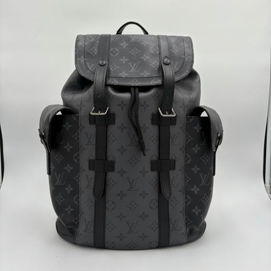 Chipped Louis Vuitton Christopher MM Backpack