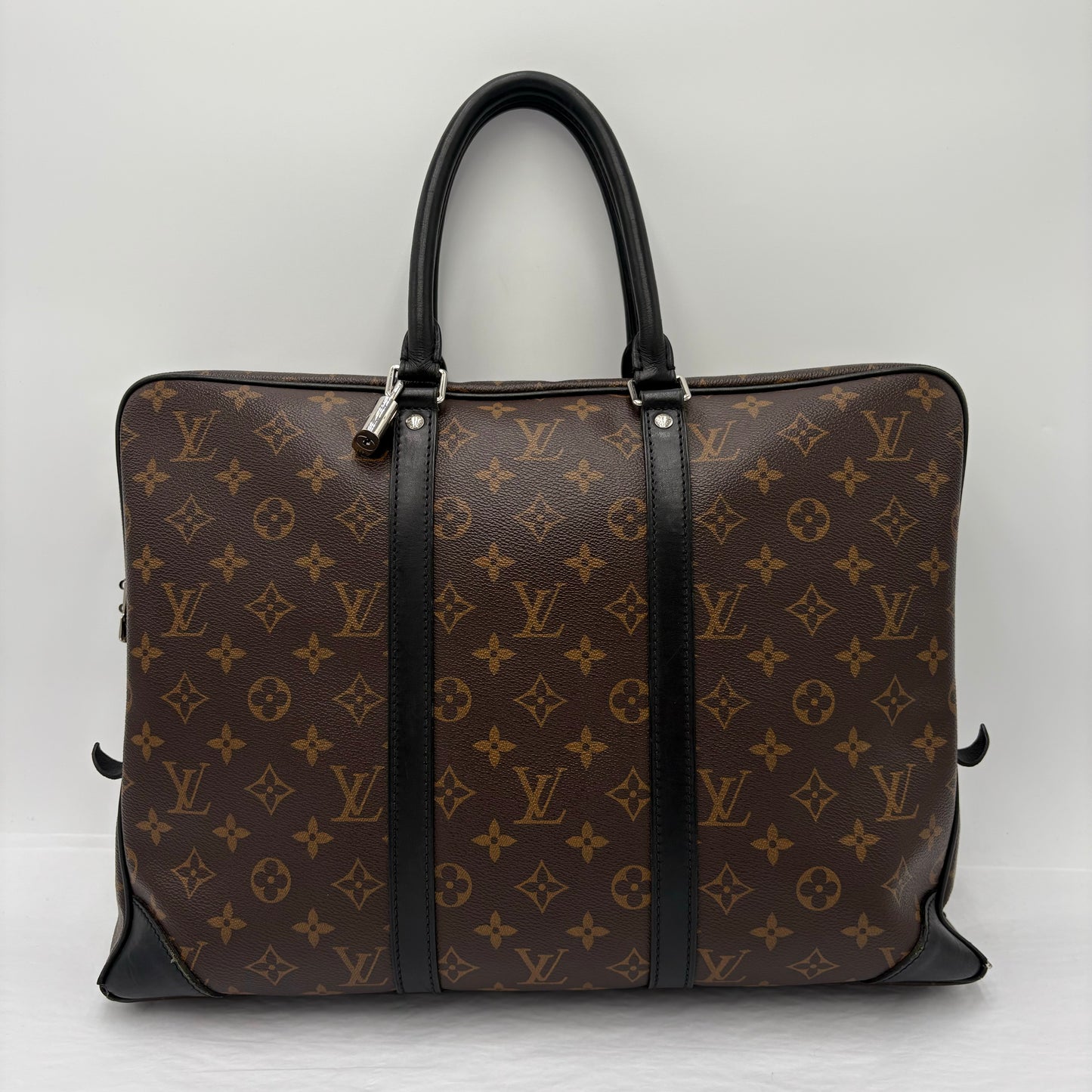 2011 Louis Vuitton Macassar Porte Documents Business Bag
