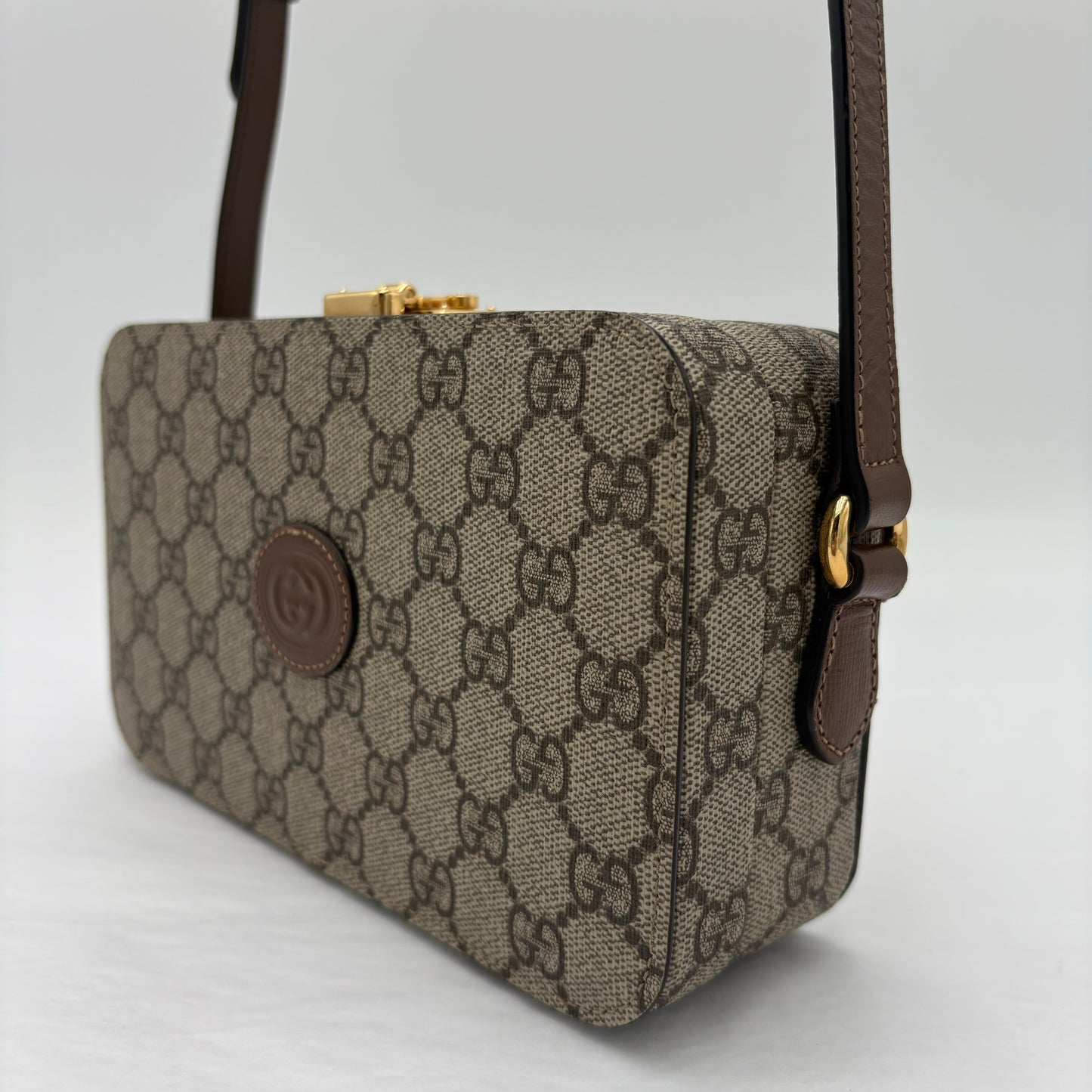 Gucci Interlocking GG Box Crossbody Purse