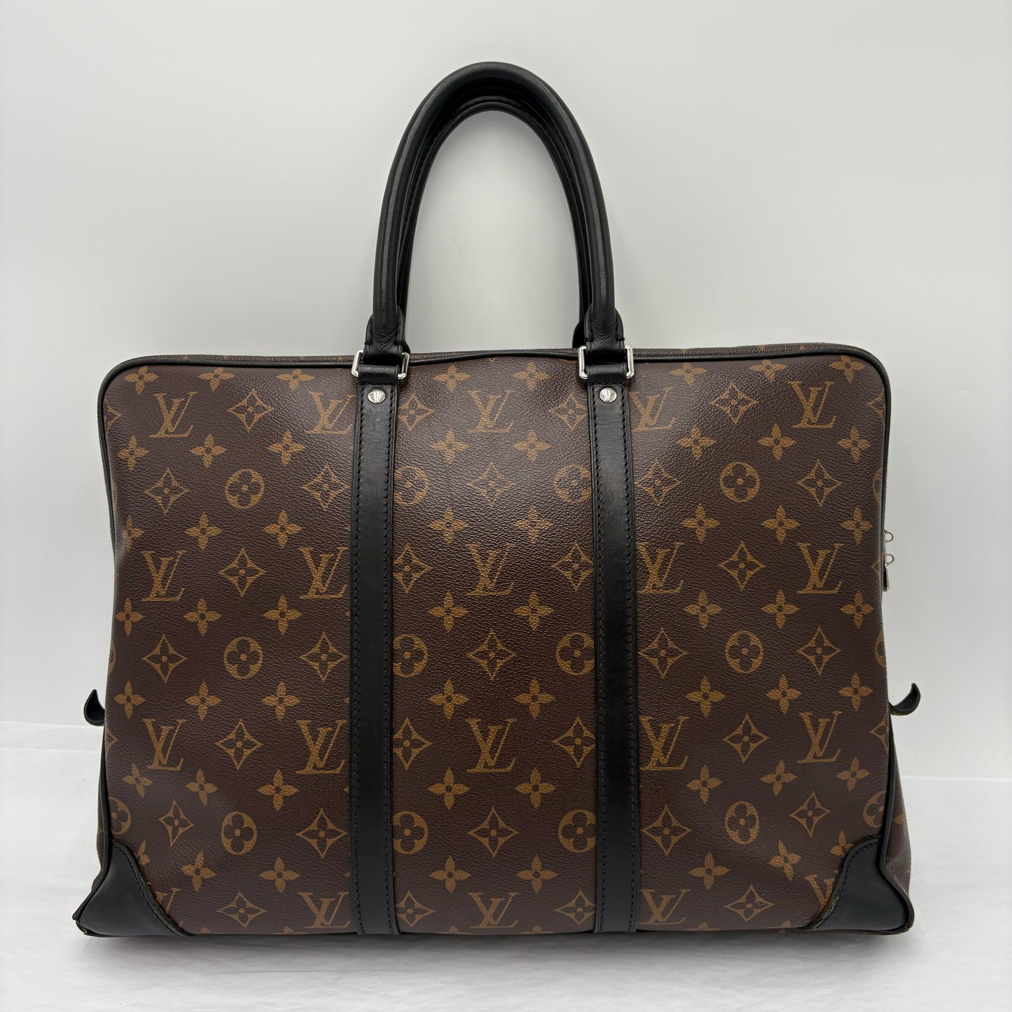 2011 Louis Vuitton Macassar Porte Documents Business Bag