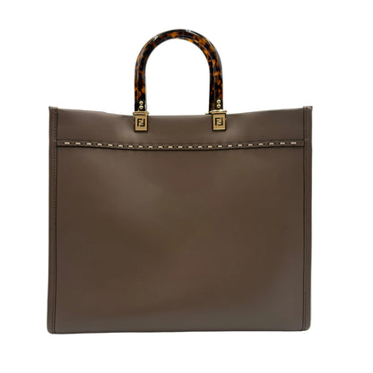 Fendi Python Trimmed Sunshine Tote