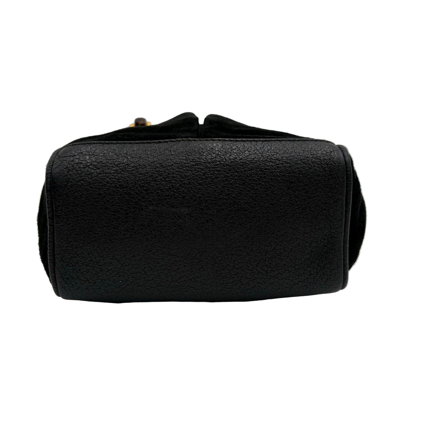 Gucci Mini Suede Bamboo 2 Way Bag